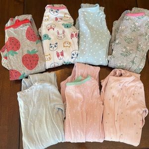 Lot of toddler pajamas